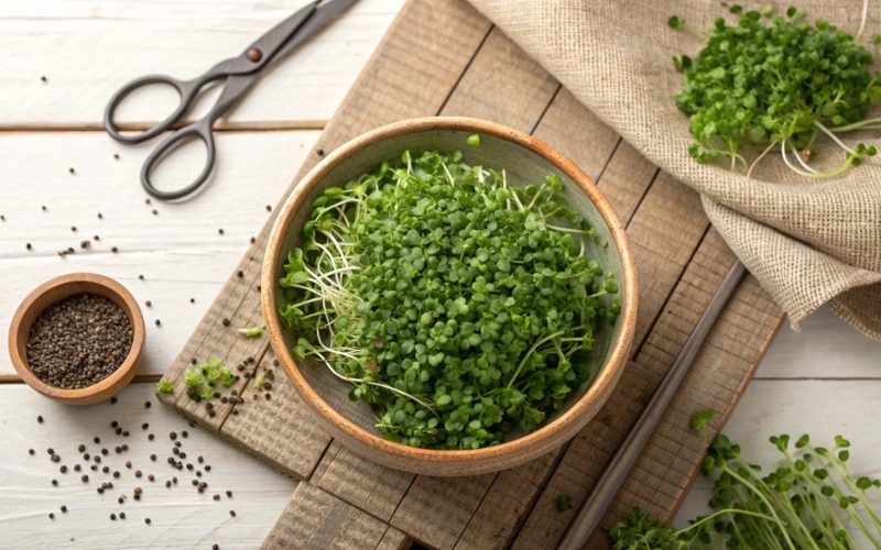 Cách thu hoạch và bảo quản rau mầm hạt chia