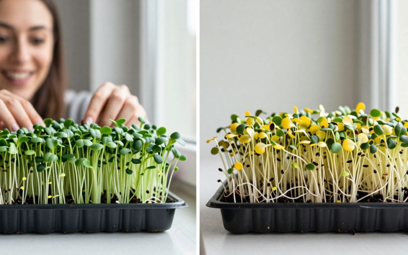Tại sao rau mầm hạt chia bị úa chết hàng loạt