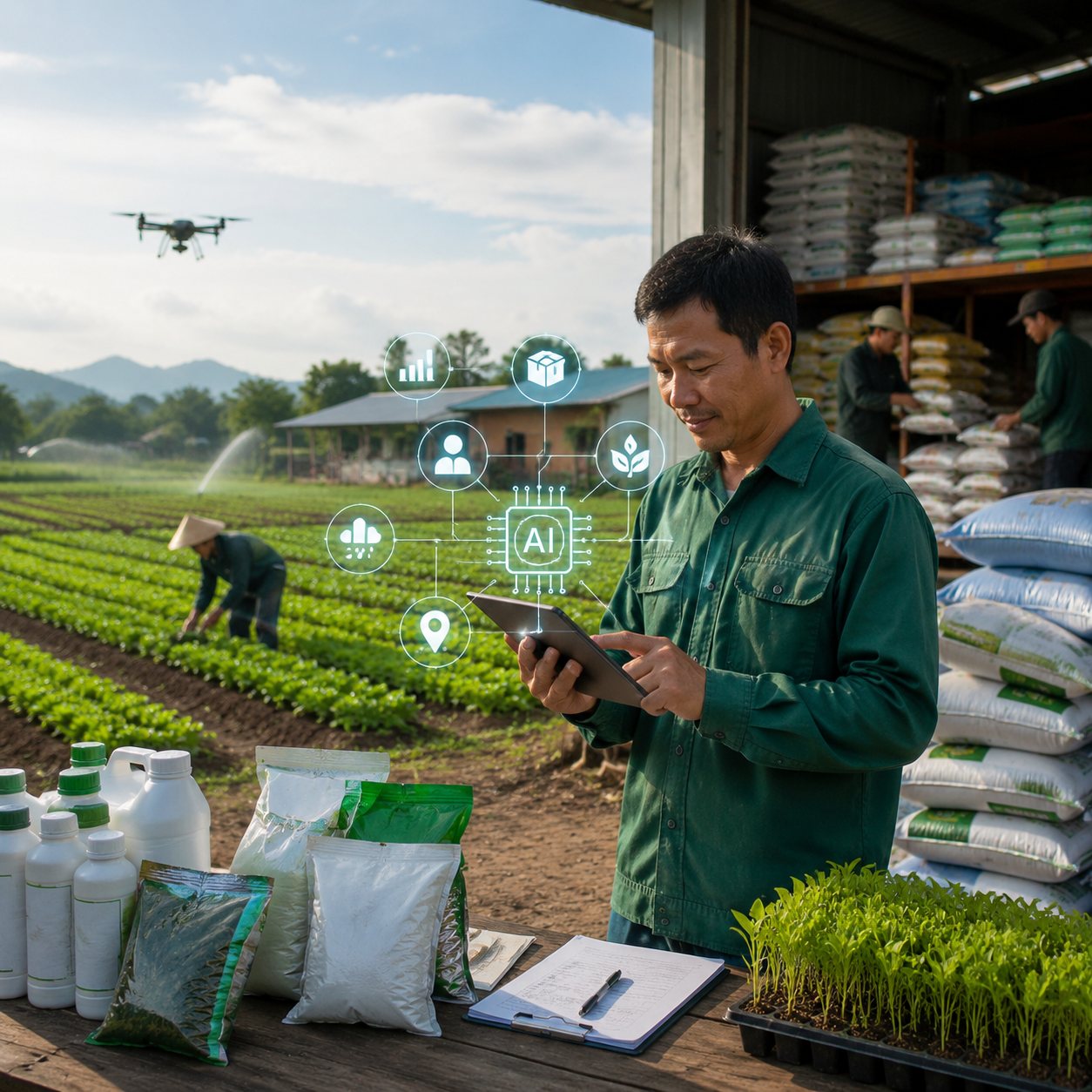 Tích hợp AI vào phần mềm quản lý kho vật tư nông nghiệp: Hướng đi giúp hợp tác xã giảm thất thoát Tích hợp AI vào phần mềm quản lý kho vật tư nông nghiệp: Hướng đi giúp hợp tác xã giảm thất thoát